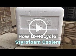 How to recycle styrofoam coolers photo