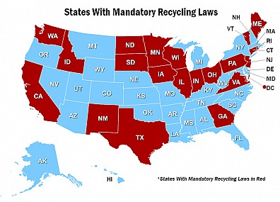 NERC Map of Recycling Laws